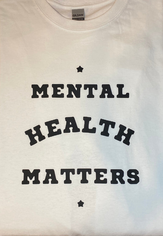 Mental Health Unisex White T-Shirt